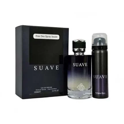 عطر ادکلن مردانه دیور ساواج فراگرنس ورد سوآو (Fragrance World Suave + Spray - Dior Sauvage) با اسپری