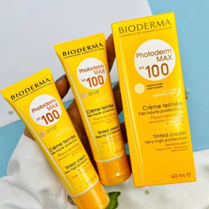 کرم ضد آفتاب رنگی بایودرما مکس مناسب پوست حساس SPF100 ( اصلی ) ا Bioderma sunscreen Photoderm SPF100 40ml