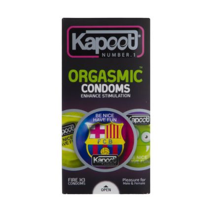 کاندوم خاردار کاپوت مدل بارسلونا Orgasmic بسته 12 عددی ا kapoot orgasmic condoms 12pcs
